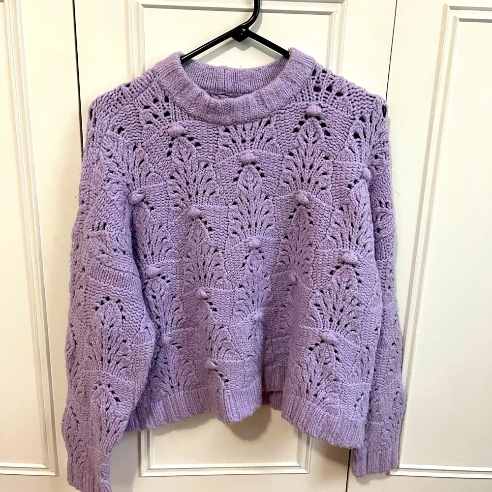 Purple sweater!